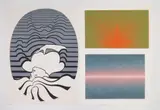 Roy Ahlgren, 1.) Homage to the Cross, silkscreen in colors, 1969