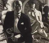 David Bumbeck, Max Beckmann, etching and aquatint, 1985