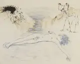 Hypnos (Field 63-3) by Salvador Dalí, etching in colors, 1964, offered Aug 2023
