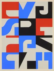 Norman Ives, Number One, silkscreen in colors, 1967