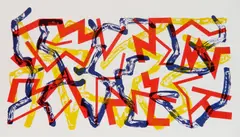 Course of The Flame by Edwin Mieczkowski, lithograph in colors, 1984, offered Aug 2023