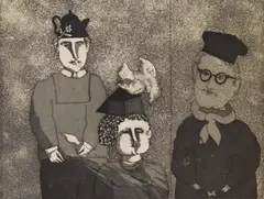 Benjamin Levy, Untitled, etching,1970
