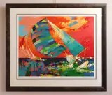 Orange Sky Sailing by LeRoy Neiman, silkscreen in colors, 1998, offered Aug 2023