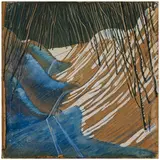 1912 - ? / Le tracce, 1940 / Monogramma e data 40 in basso a destra by Aleksey Viktorovich Bobrovnikov, tempera on paper applicata on panel, offered Apr 2023