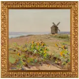 Sergiy Fedorovich Shishko, Nosivka, 1911 - Kiev, 1997 / Il mulino, 1958 / Firmato S Shishko e datato 58 in basso a destra e sinistra