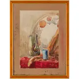 Anatoliy Alekseevich Kazantsev, Chabarovsk, 1908 - Leningrado, 1984 / Natura morta con caffettiera / Firmato Kazantsev in basso a destra