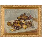 Olexandr Grigorovich Maksimenko, Vilkhovatka, 1916 - Kyiv, 2011 / Natura morta con funghi, 1962 / Firmato O Maksimenko e datato 1962 Kiev in basso a destra