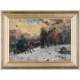 Victor Grigorovich Puzyrkov, Dnepropetrovsk, 1918 - Kiev, 1999 / Studio per il dipinto I prigionieri, 1946 / Firmato V Pusirkov e datato 45-46 in basso a destra