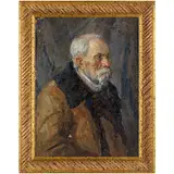 Verkhny Baskunchak, 1914 - Kyiv, 1982 / Ritratto d'uomo by Olexandr Gavrilovich Budnikov, oil on cardboard, offered Apr 2023