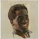 Georgy Stepanovich Melikhov, Kharkiv, 1908 - Kiev, 1985 / Ritratto di ragazzo somalo