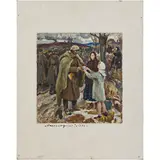 Victor Vasilievich Shatalin, Zemlyanye Khutory, 1926 - Kiev, 2003 / La Liberazione, 1975 / Firmato V Shatalin in basso a sinistra