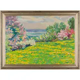Kiev, 1902 - 1966 / Paesaggio primaverile, 1962 / Firmato I Shtilman e datato 62 in basso a destra by Ilya Nisonovich Shtilman, oil on canvas, offered Apr 2023