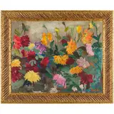 Andriy Andrievich Kotska, Uzhgorod, 1911 - 1987 / Fiori / Firmato A Kotska in basso a destra, oil on canvas