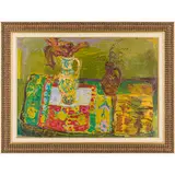 Novomoskovsk, 1901 - Kiev, 1977 / Natura morta con vasi, 1967 / Firmato Glushe e datato 67 in basso a destra by Mykola Petrovich Gloutchenko, oil on cardboard, offered Apr 2023