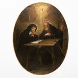 Antonio Cifrondi, Sant'Agostino e Santa Monica, oil on canvas