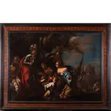 Antonio Zanchi, La famiglia di Dario al cospetto di Alessandro, oil on canvas