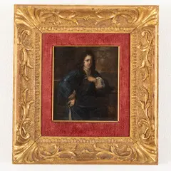 Ritratto d'uomo / Firmato e datato in maniera indistinta in basso a destra by Carel de Moor, oil on panel, offered May 2023
