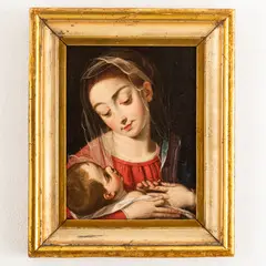 Scipione Pulzone, Madonna con il Bambino, oil tela applicata on panel
