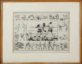 Diana Thorne, Jack Dempsey vs Argentine Heavyweight Luis Angel Firpo, Etching