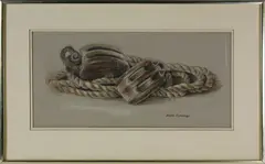Ship’s Blocks by Ruth Sumner, Pastel on Paper, offered Dec 2020