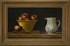 Peter Layne Arguimbau, Apple Still Life, Oil on Panel
