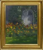 Daffodil Garden by Leesa Hoffman, Oil on Canvas, offered Dec 2020