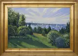 Illya Kagan, View of the Town of Nantucket From Monomoy