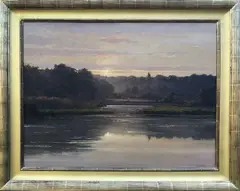 Misty Morning by Frank Corso, Oil on Board, offered Dec 2020