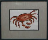 Eric Hopkins, A Maine Red Crab, Watercolor on Paper