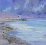 Elizabeth Congdon, Brant Point Last Light, Oil on Canvas