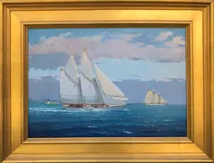 Untitled by William Lowe, Oil on Linen “, offered Aug 2020