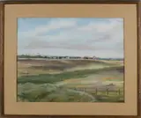 Gardner’s Farm, Nantucket by Sarah Perry Crane, Pastel on Paper, offered Aug 2020