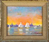 Sybil Goldsmith, Sailboats in Nantucket Harbor
