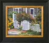 Nantucket Twin Gates by Robert Farris, Oil On Canvas, offered Aug 2020