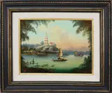 Michael Matthews, The Pagoda at Whampoa Reach, Oil on Canvas