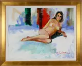 Kerry Hallam, Female Nude, Acrylic on Canvas