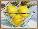 Katie Trinkle Legge, Lemons in a Glass Bowl, Oil on Canvas
