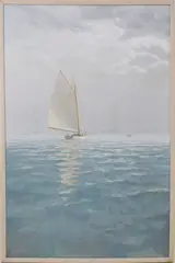 Nantucket Sailing by Greg Hill, Oil on Linen, offered Aug 2020