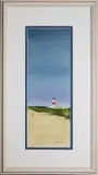Nantucket View of Sankaty Head Light by Tom Stringe, Watercolor on Paper, offered Oct 2019