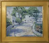 Along Milk Street, Nantucket by Philip R. Whitney, Oil on Canvas, offered Oct 2019