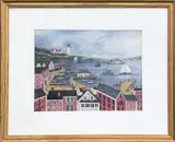 Woods Hole #19 by Jan L. Munro, Gouache on Paper, offered Oct 2019