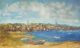 David Lazarus, View of the Town of Nantucket from Monomoy