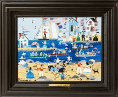 Folk Art by Rosebee, Oil on Canvas “, offered Jul 2019