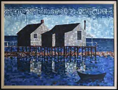 Reflections: The Sequin and The Edward Carey by John Lochtefeld, Oil on Canvas, offered Jul 2019