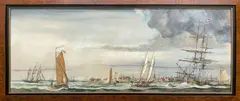 The Batter N.Y. The Revolution is Over and Trade is Building Fast by Joe Hunt, Oil on Masonite, offered Jul 2019