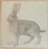 Easter Hare by Virginia M. Greenleaf, Oil on Canvas, offered Jul 2019