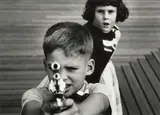William Klein, 'Boy + gun + girl, New York', 1955, Gelatin silver print