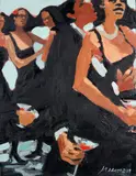 Robert Freeman, On the Dance Floor, oil on canvas