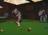 Ruskin Spear, At the snooker table, oil on canvas