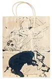 Walasse Ting, A Decorated Shopping Bag, ink on paper bag